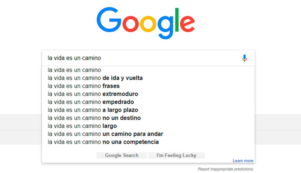 Poemas de Google. Actividad ELE